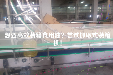 想要高效裝箱食用油?嘗試抓取式裝箱機! 想要高效裝箱食用油?嘗試抓取式裝箱機!