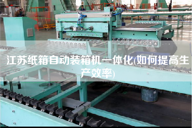 江蘇紙箱自動(dòng)裝箱機(jī)一體化(如何提高生產(chǎn)效率) 江蘇紙箱自動(dòng)裝箱機(jī)一體化(如何提高生產(chǎn)效率)